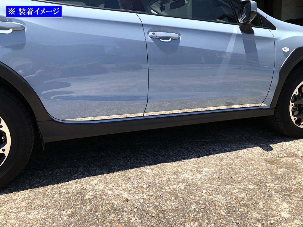 BRIGHTZ Impreza Sport GT Super Mirror Finish Stainless Steel Plated Side Door Under Molding 6PC GTE GT2 GT3 GT6 GT7 T2 T3 T6 T7 Impreza Sport