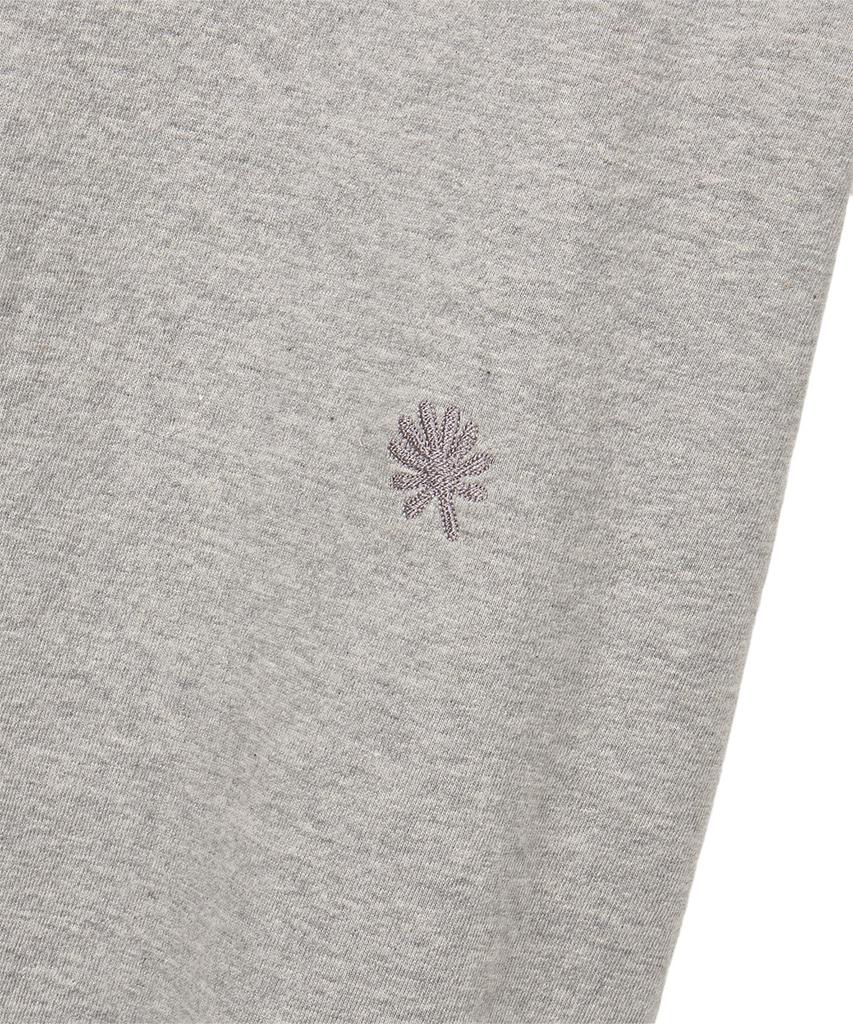 Dandel Dd Check Roll-Up Henley Neck Tee (Grey)