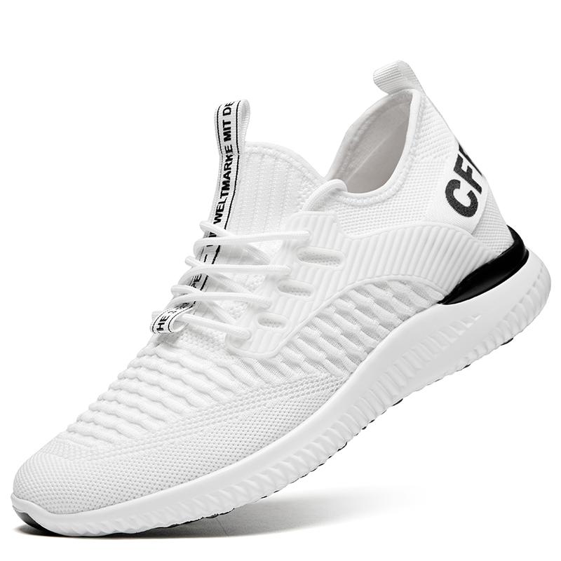 

9017 Men s White Sports Oxford Shoes Elevator Insole Height Increase 6cm Lace-up Sneakers Plus Size 37-46 43 білий