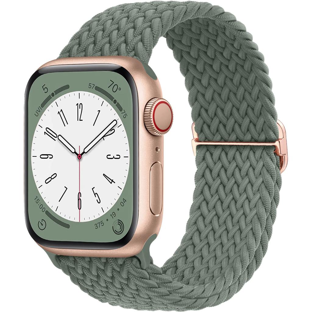 Braided Solo Loop Strap For Apple watch band 44mm 40mm 49mm 45mm 41mm Elastic Nylon bracelet iWatch series 8 3 se 6 7 Ultra 2 9
