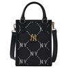 Diamond Monogram 25FW New York Yankees Brand Print Letter Logo Polyester Tote Bag Mini Women Tote Bags Black 7ACRMD35N-50BKS