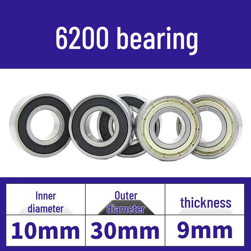 Luoyang Yüksek Kaliteli Dayanıklı Aşınmaya Dayanıklı Derin Kanallı Bilyalı Rulman 6200-6206 Serisi