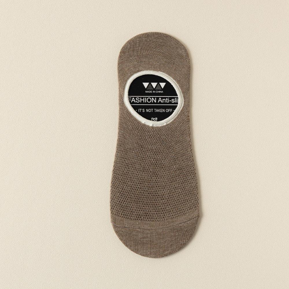 Comfortable Silicone Non-slip Men's Socks Anti Odor Thin Low Cut Socks Breathable Mesh No-show Sock Men