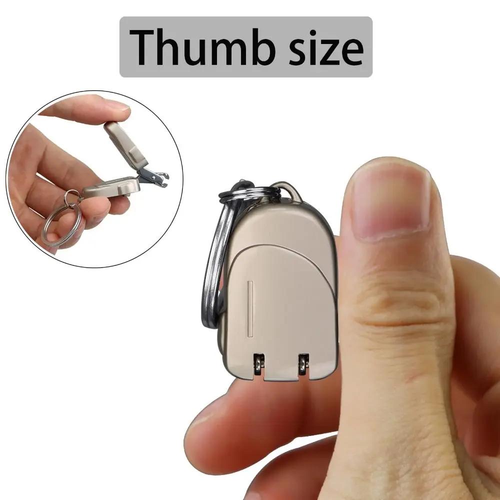 Portable Mini Nail Clippers Multi-functional Lightweight Nail Trimmers Stainless Steel Folding Keychain Nail Clipper Daily Carry