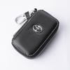 PU Leather Car Badge Keychain Key Bag Storage Wallet HJ39 Protective Case For Toyota Chr Rav4 Yaris Camry Highlander Auris Prius TRD
