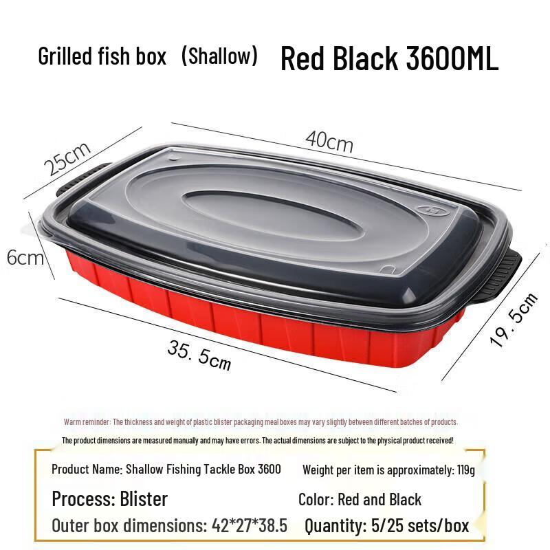 

Disposable Roasted Fish Takeaway Containers with Lids