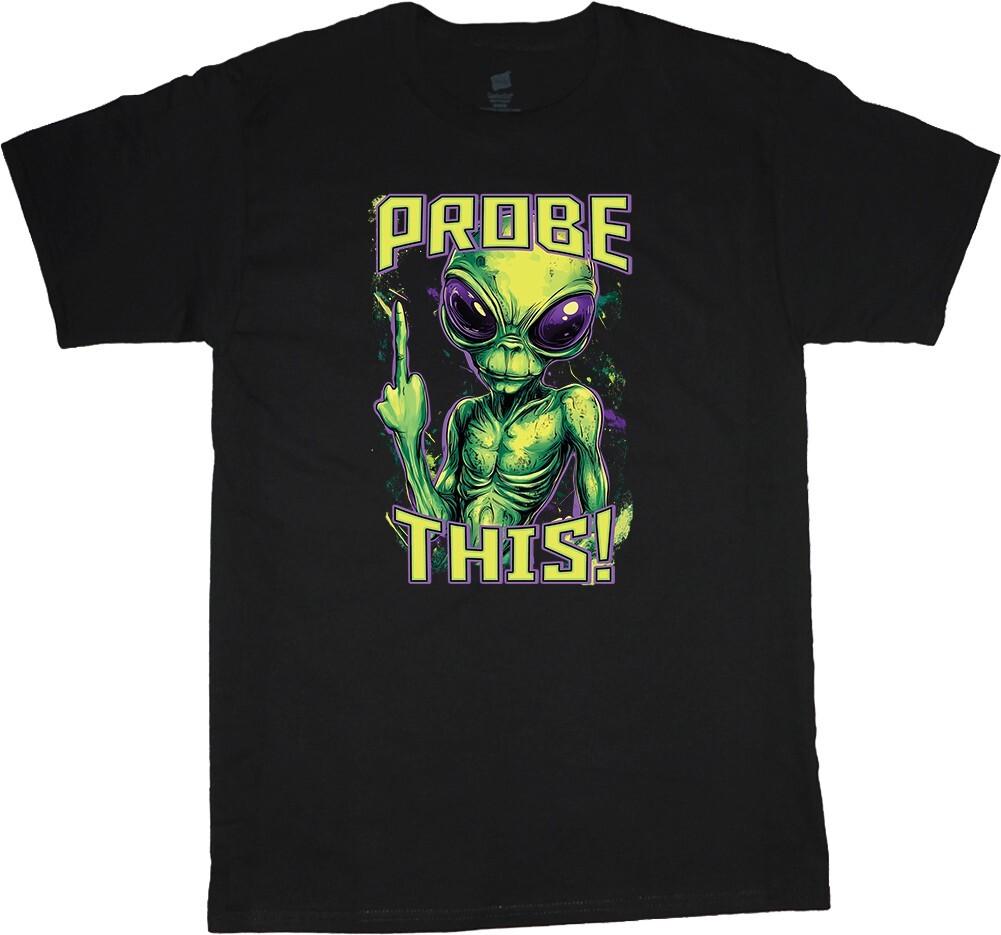Funny Rude Offensive Shirts Inappropriate Alien Funny Sayings Mens Graphic Tees XXL