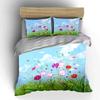 Floral Art Set For Home Decor Soft Comfortable Duvet Cover Bedding Set Included 1*Duvet Cover & 2*Pillowcases, Gift