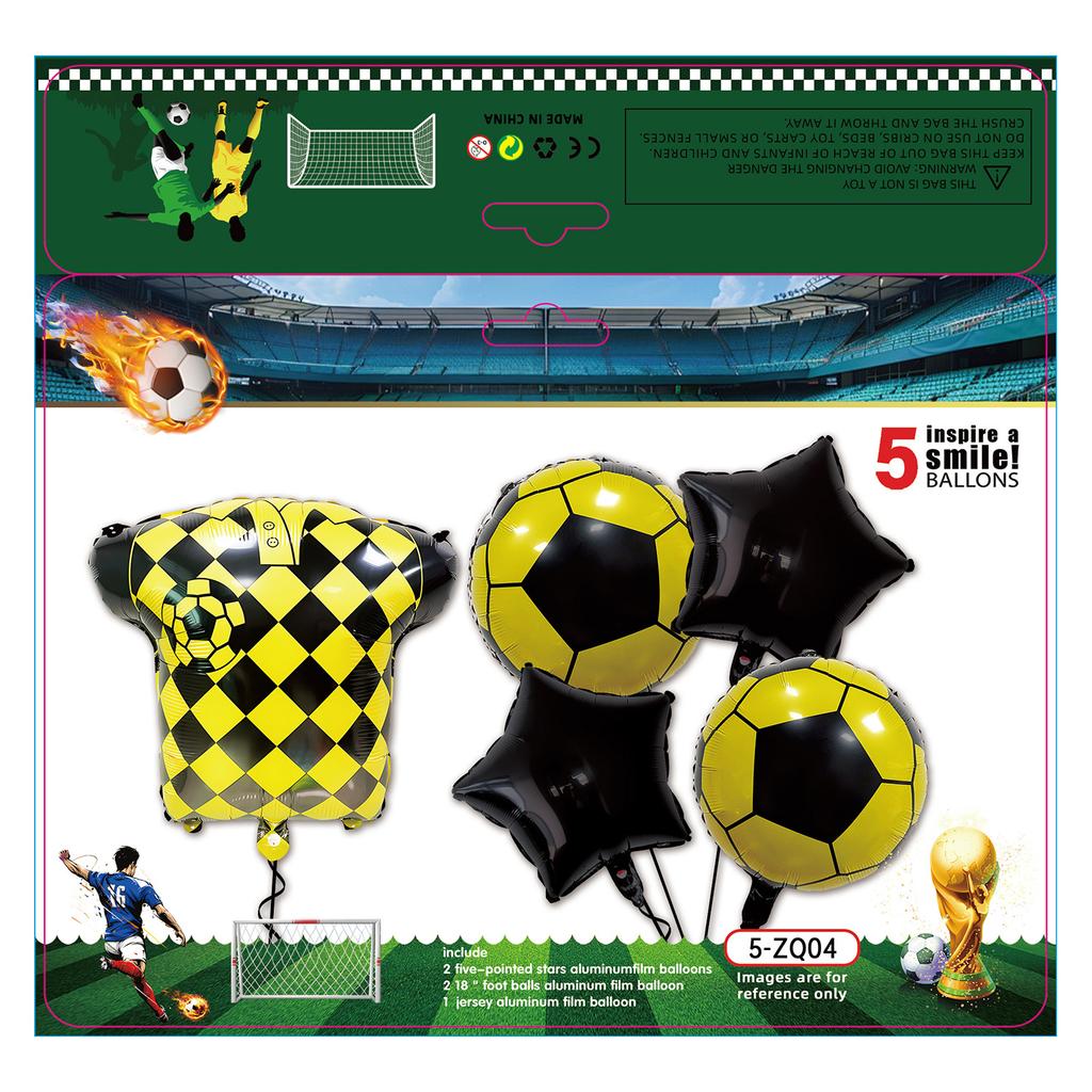 Boys Football Green Balloon Arch Birthday Football Party Decoration World Cup Themed Balloon Set