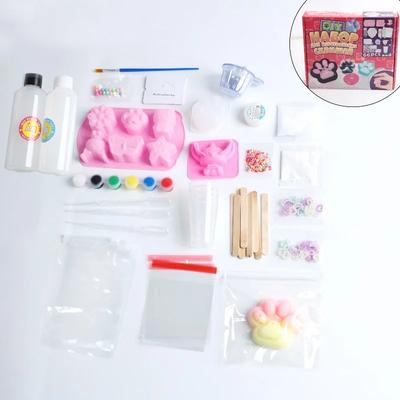 Taba Squishy Making Kit Liquid Gel Silicone DIY Craft Set for Kawaii Cat Claw Cartoon Characters Stress Relief Kids Adults