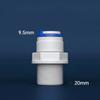 3/8" 1/4" Tube Reducing Tee 3 Ways Food Grade POM Quick Fitting Connector For Aquarium RO Water Filter Reverse Osmosis System