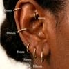 Pendientes de Aro Minimalistas Mariasz de Acero Inoxidable Finos y Delicados de 1.6 mm para Mujeres Hombres Pequeños Redondos de Oro Huggies Joyería