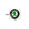 VMAD6 Car Goods 14MM Remote Car Key Stickers Emblem Accessories For Skoda Octavia MK2 MK3 2 3 A7 Fabia Karoq Kodiaq Superb Rapid Kamiq