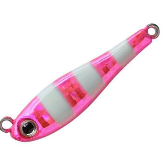 Cormoran Metal Magic Shore W 40g Pink Zebra Glow (Double Hook) #A108