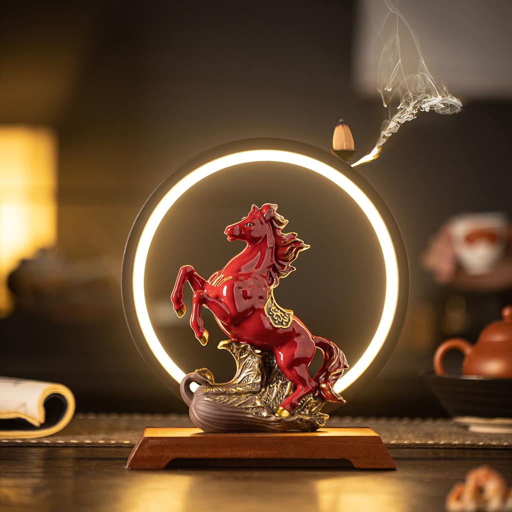 Ceramic zodiac horse birthday gifts for success, gifts for living rooms, offices, wine cabinets, opening ceremony gifts, and wea
