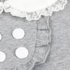 YUBAOBEI Spring Cotton Girl Korean Doll Collar Long Sleeved Casual Girls A-line Mini Dress Kids Clothing