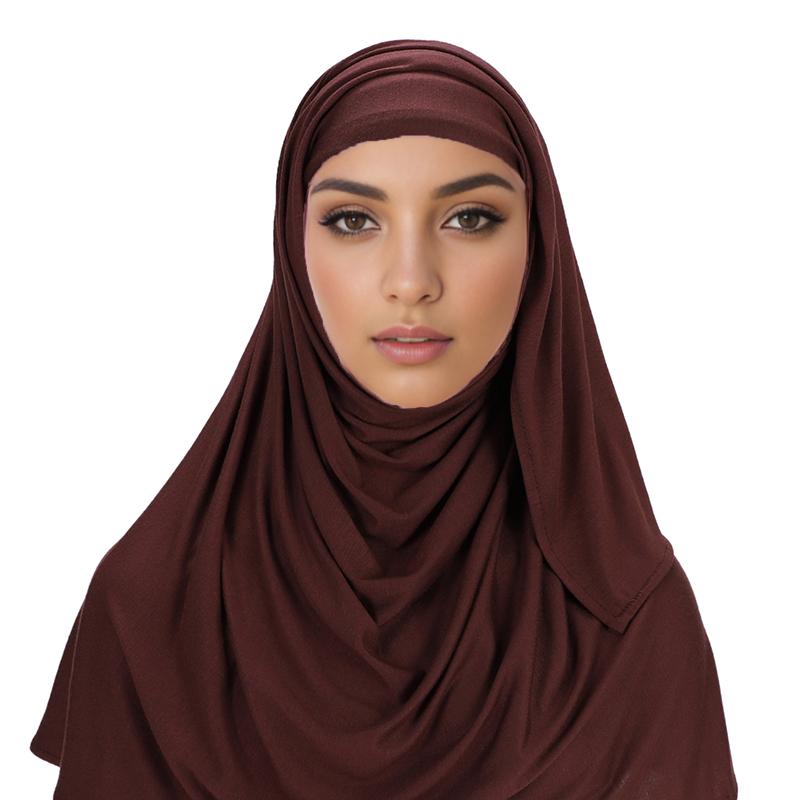 Design Pin Free Instant Jersey Hijab Women Jersey Bonnet Islam Shawls And Wraps Bonnet Hijab Underscarf Cap Foulard Femme