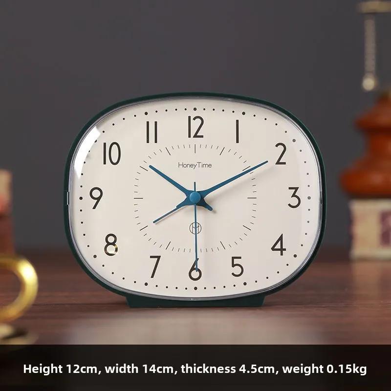 Mute Small Table Clock Household Vintage Desktop Decoration Bedroom Children's Students Creative Wake-up Device Desk Alarm Clock