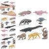 Crocodile Dolphin South American Animal Model Set Plastic Decor For Nature Enthusiasts