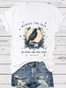Edgar Allan Poe Raven Graphic T-Shirt, Gothic Quote Crow Tee 1
