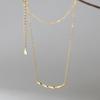 Sterling Silver Choker Twist Necklace for Women Fashion Elegant Charms Geometric Korean Chain Jewelry Accessories
