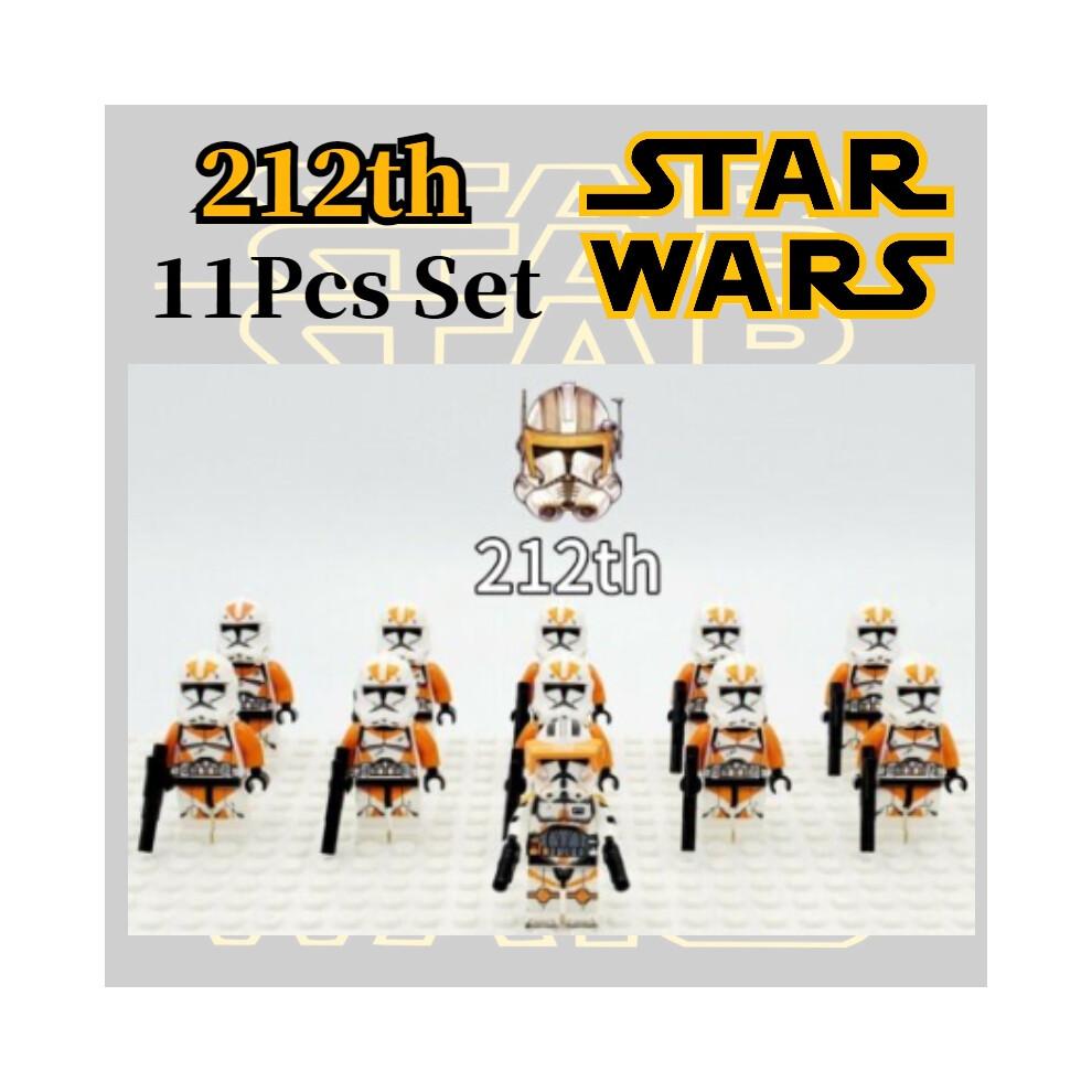 11pcs Star Wars Clone Troopers Minifigures Building Blocks Diy Toys Gifts Kids