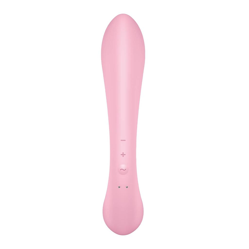 Satisfyer Triple Oh Pink Vibrator Electric Massager 2in1 Clitoral G Spot Simultaneous Stimulation Clitoral Orgasm Medium Orgasm Two Point Torture 2WAY