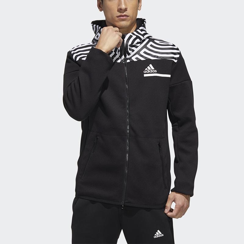 Adidas X Hiroko Takahashi ZNE Hoodie Loose Fit Sport Jacket Men Outerwear Black GN5670