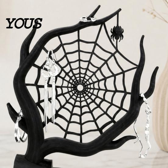 Gothic Jewelry Organizer 3D Printed Spider Web Decoration, Tree Holder, Bracelet Hanger Earrings Rings Bracelets Storage Display Stand,