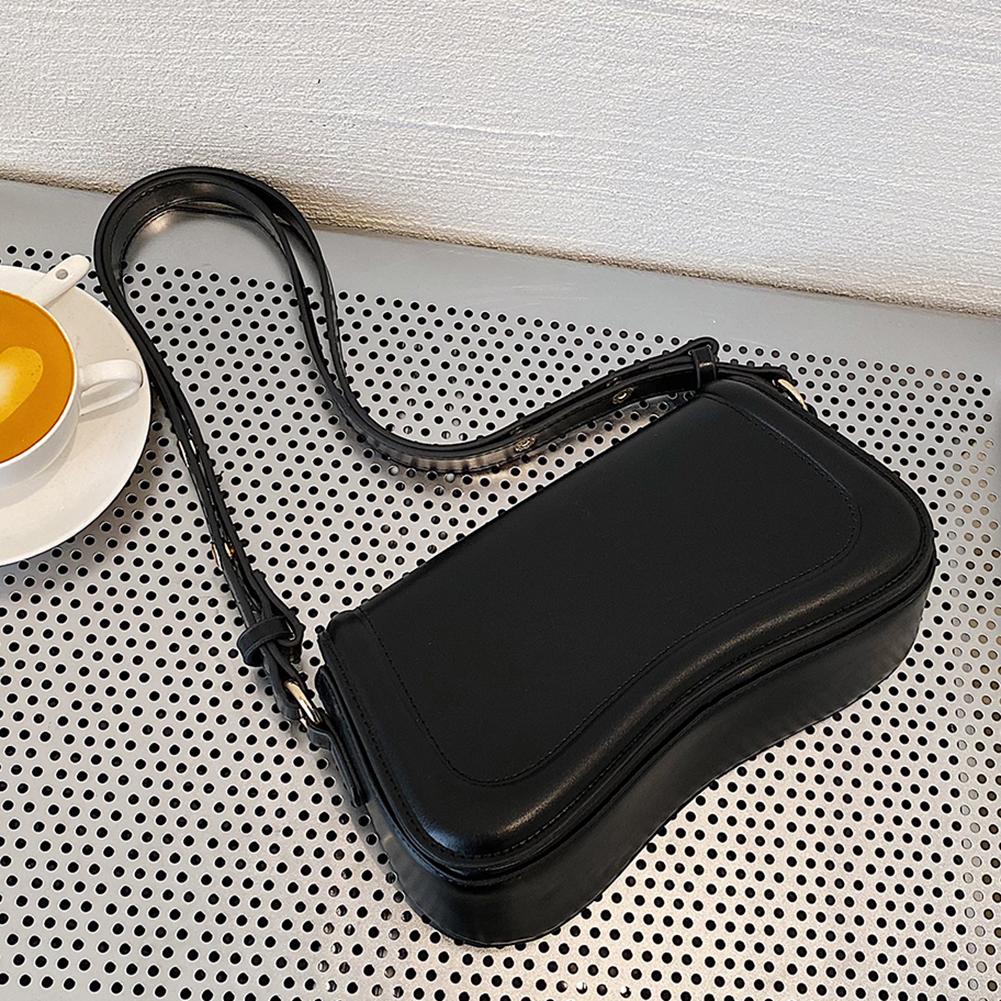 

Women Leather Shoulder Hobo Bag Casual Armpit Bag Tote Handbag Trendy Crossbody Underarm Bag Flap Girl Satchel Purse чорний