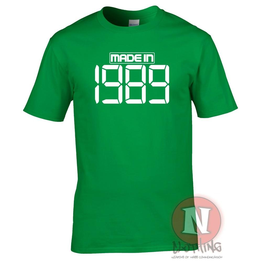 Made In 1989 TShirt Birthday Party Celebration Fancy Dress Teeshirt