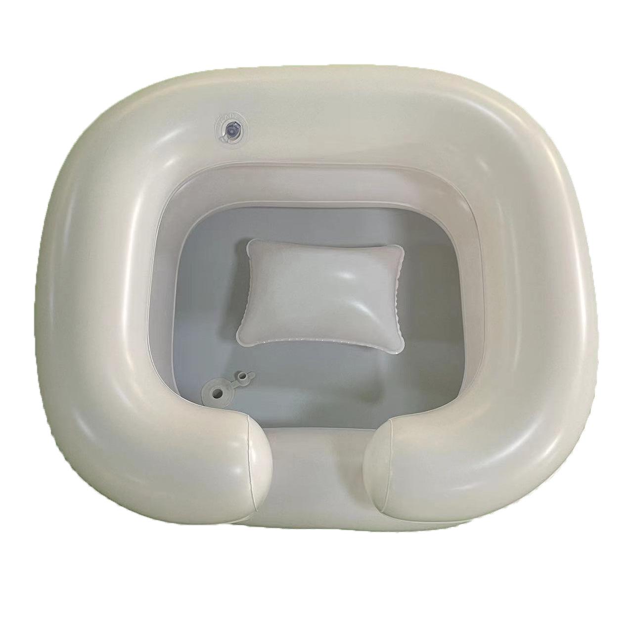 

Надувная раковина для мытья головы с подушкой для ухода за лежачими, инвалидами, пожилыми или беременными