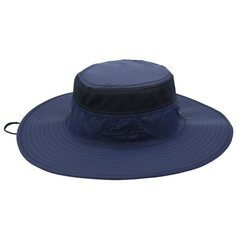 Outdoor hat sunscreen bucket hat basin hat spring and summer men's and women's big edge hat UV protection sun hat