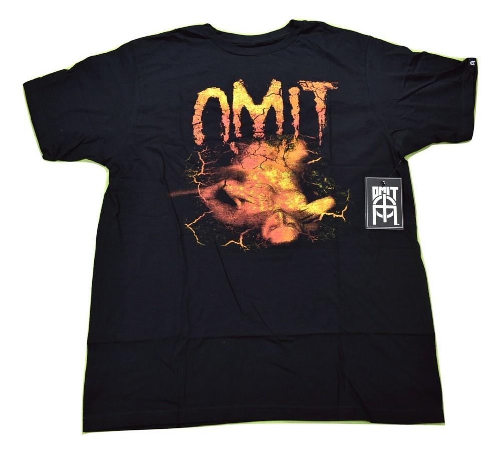 Omit Streetwear Brand Mens Dirt Nap Spooky Black Tee Shirt NWT Large