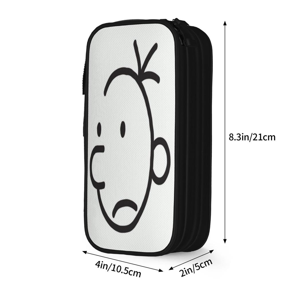 Large Pencil Pouch Diary Of A Wimpy Merch Double Layer Pencil Case Stationery Girl Makeup Bags Amazing Gift