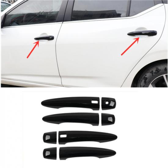 Bright black Car Front Door Handles Cover Trim For Nissan Rogue -2025