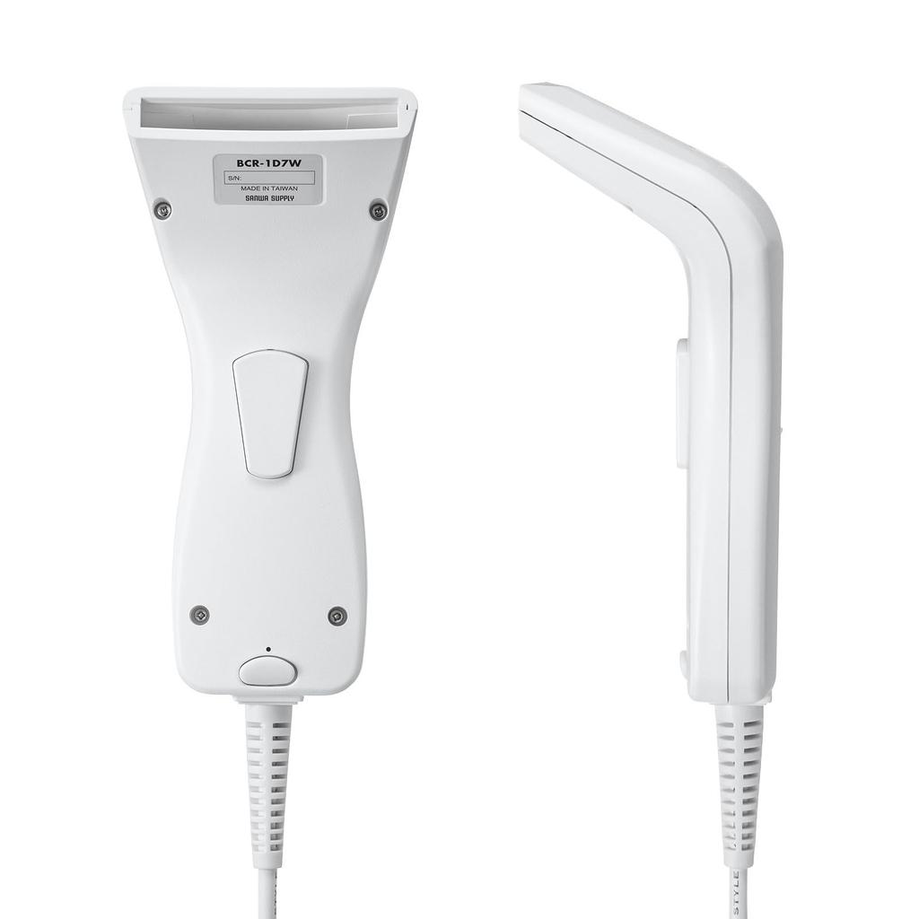 Sanwa Supply 1D Touch Barcode Reader (Antibacterial Type) BCR-1D7W