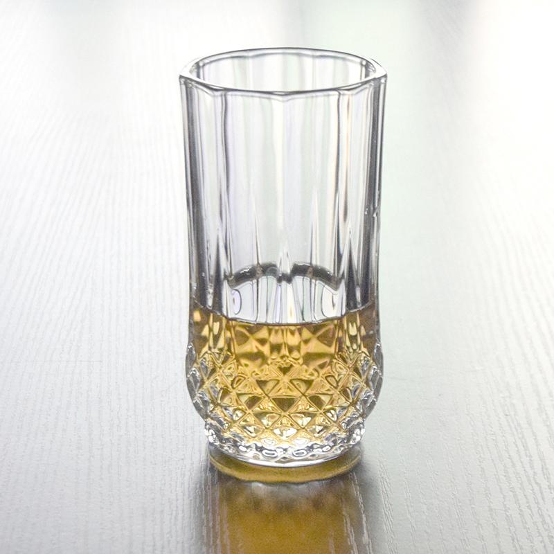 250ml French Style Luxury Straight Whiskey Glass Creative Crystal Carving Glass Cup Milk Juice Tea Cups Cold American Coffee Mug