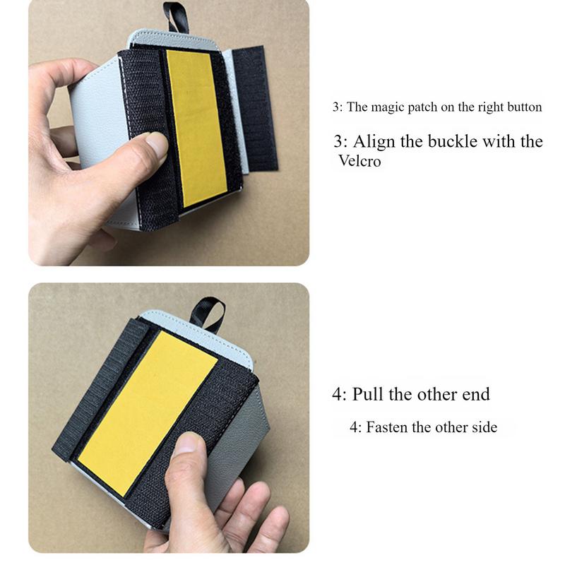 Auto Lüftungsschlitz Aufbewahrungstasche Auto Organizer Halter Armaturenbrett Luftauslass Hängende Ledertasche für Telefon Brille Schlüssel