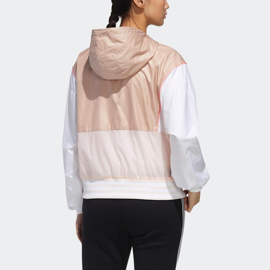 Adidas Neo Must Haves Bloková větrovka s logem Dámské svrchní oblečení Růžová GF0127