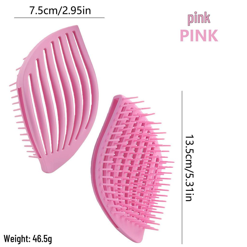 Hollow Shampoo Brush: Dandruff Removal, Dual-Use Wet/Dry Massage Comb for Home