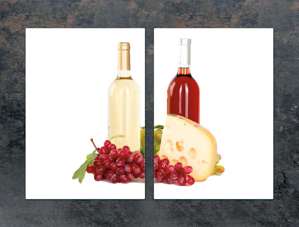 SZKLANA PŁYTA OCHRONNA DO KUCHNI 2x35x52 WINO