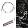 Car 8 Ft Brake Line Protector Flexible Galvanized Gravel Guard Spring Wrap For 3/16in Tube Automotive Brake System Accessories