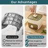 1pc 48Grid Press Type Double Layer Large Capacity Ice Cube Maker Durable Plastic ConstructionPerfect for Water,Kitchen Accessory