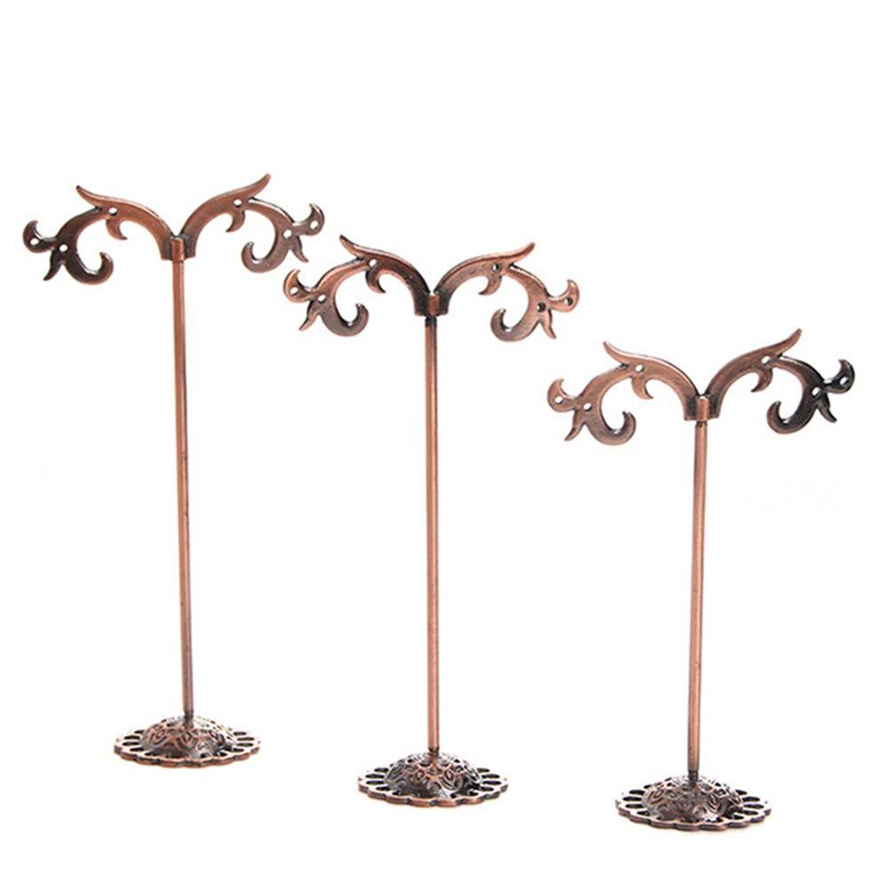 

Держатель для сережек Дисплей для ювелирных изделий Прозрачная вешалка для сережек Модные аксессуары Подставка для ювелирных изделий бронзовый