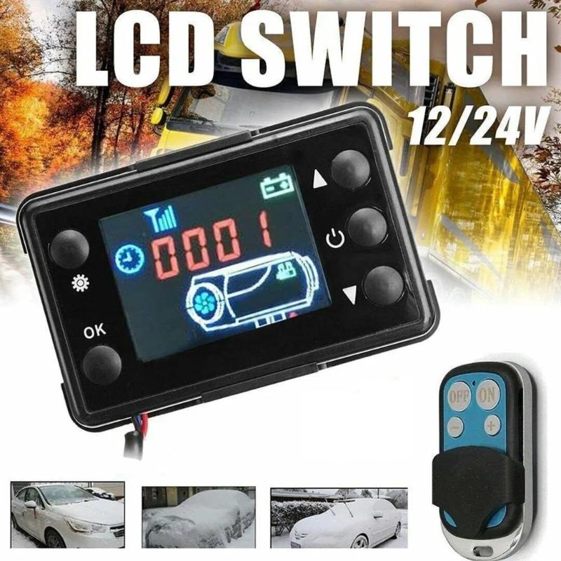 Universal LCD Remote Controller For 2kw 5kw 8kw 12V 24V Diesels Parking Heaters With Programmable Timer And Temperature Adjustment