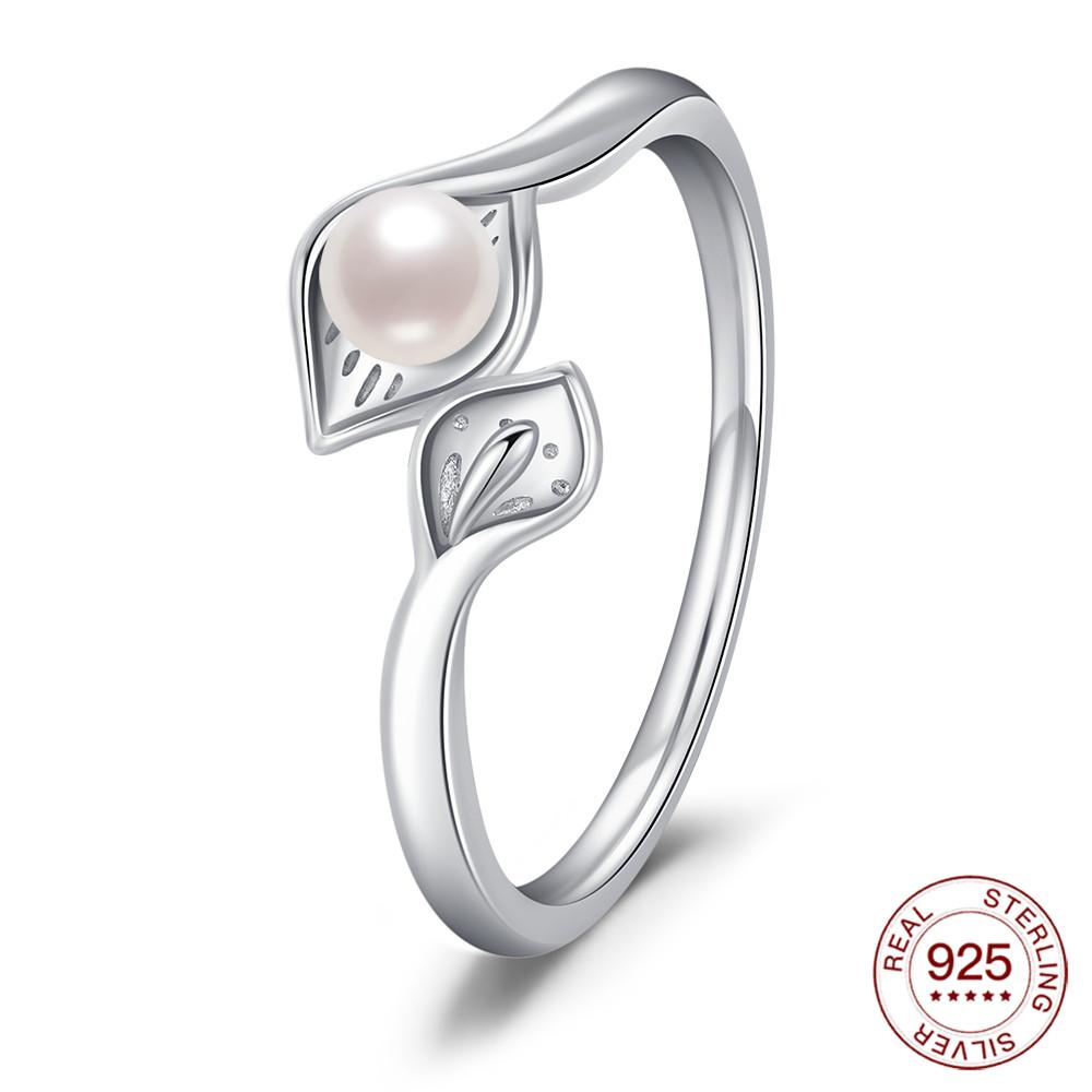

Новые кольца Кольцо из стерлингового серебра 925 пробы Оригинальное серебряное кольцо с жемчугом для женщин Роскошное простое кольцо на палец с цирконами Ювелирные изделия для влюбленных Подарки 6