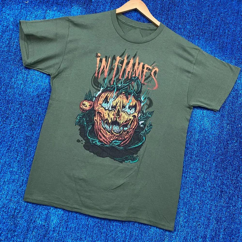 In Flames Band Band Gift For Fans S to 5XL Green Unisex T-Shirt S