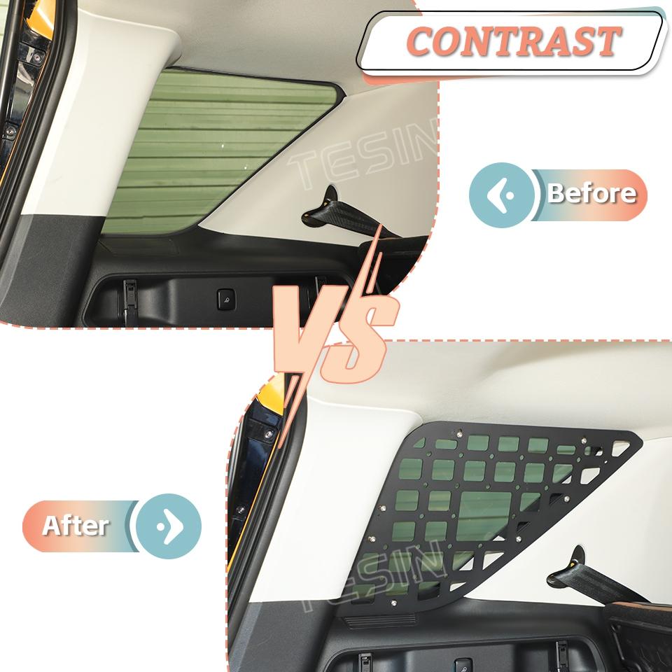 Suport de depozitare extensibil lateral pentru portbagaj TESIN Raft pentru bagaje potrivit pentru Ford Bronco Sport 2021 2022 2023 2024 2025 2026 Accesorii auto