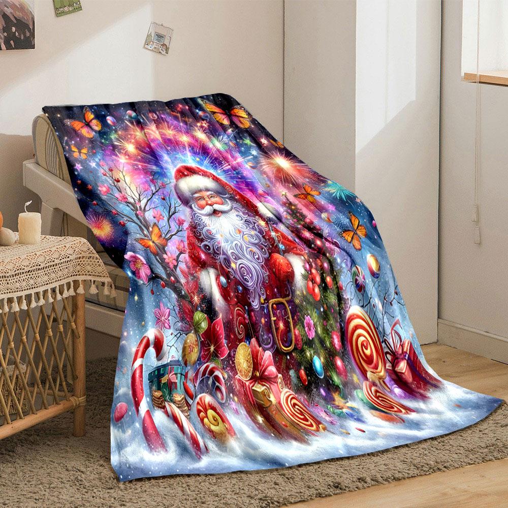 Magical Christmas Wonderland Print Blanket Soft and Cozy Perfect for the Living Room Bed Sofa or a Nap,gift